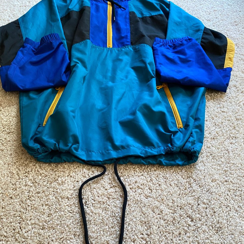 Multicolored windbreaker with drawstring - Picture 6 of 7